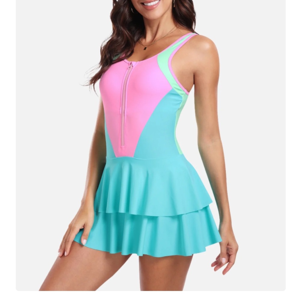 Colorful Women's Swim Dress